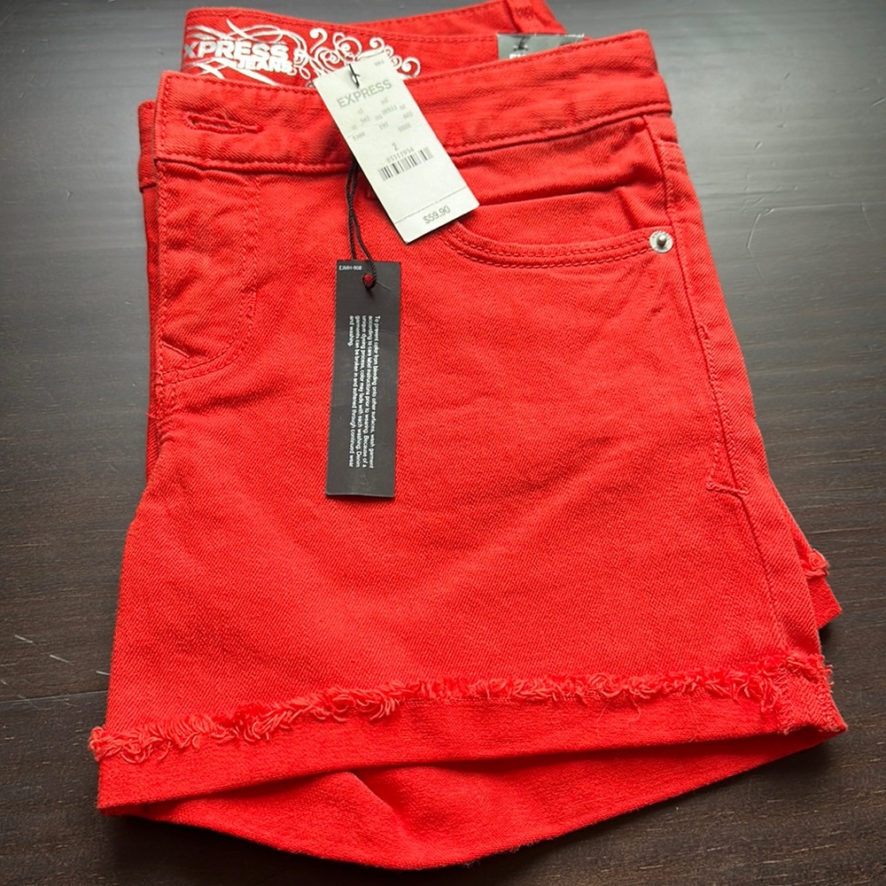 Orange Shorts NWT